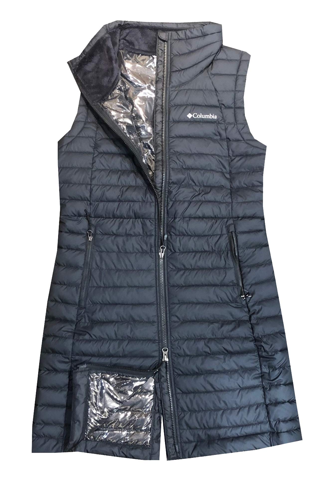 Columbia Women's White Out Long Puffer Omni Heat Full Zip